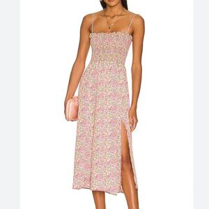Resa Ashley Midi Dress Charleston bloomcore Floral Flower Print XS summer spring